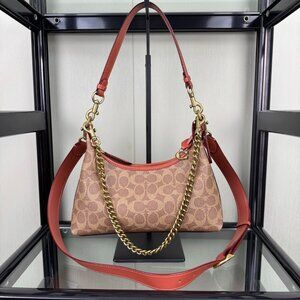 ⭐NWT  Coach JULIET Shoulder Bag 25 CY830 Signature Jacquard